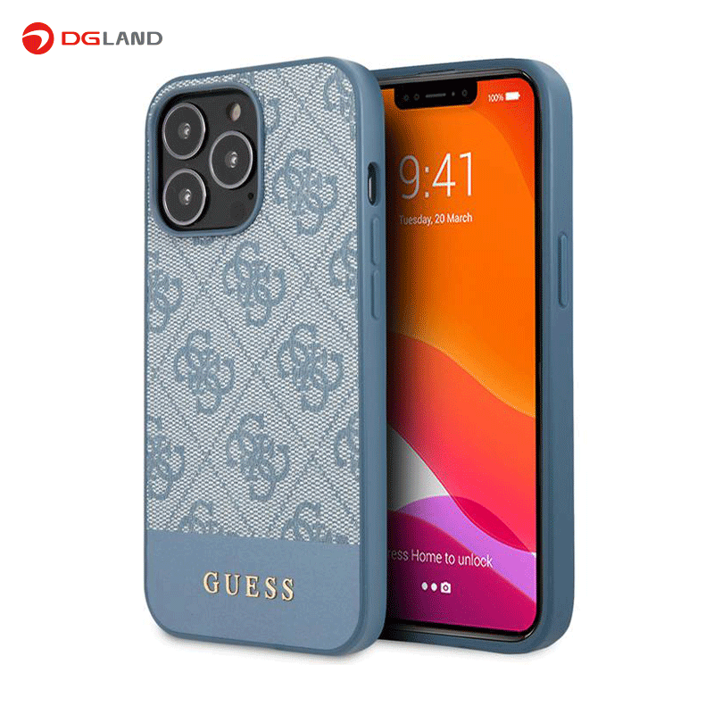 کاور iPhone 13 pro طرح Guess PCTPU 4G PU Case With Bottom Stripe Metal Logo کاور iPhone 13 pro طرح Guess PCTPU 4G PU Case With Bottom Stripe Metal Logo
