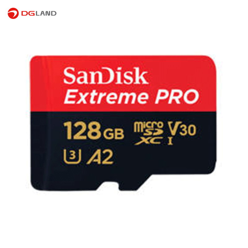 کارت حافظه microSDXC سن دیسک مدل Extreme PRO کلاس A2 استاندارد UHS-I U3 سرعت 170MBs ظرفیت 128 گیگابایت کارت حافظه microSDXC سن دیسک مدل Extreme PRO کلاس A2 استاندارد UHS-I U3 سرعت 170MBs ظرفیت 128 گیگابایت