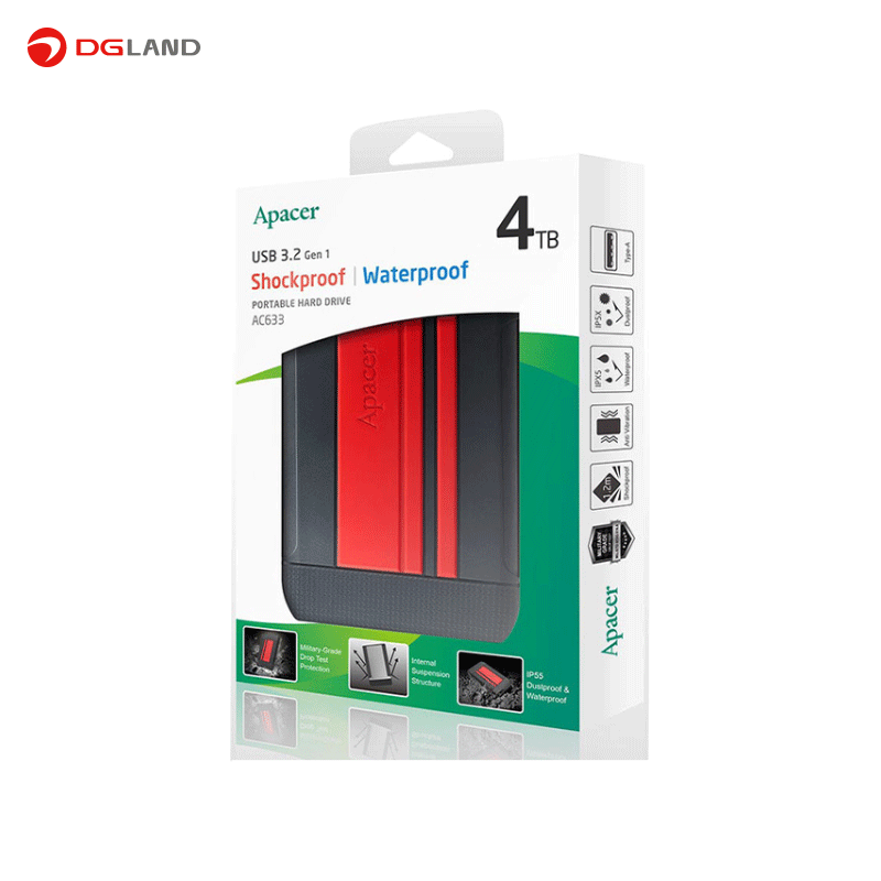 هارد اکسترنال اپیسر مدل AC633 ظرفیت 4 ترابایت هارد اکسترنال اپیسر مدل AC633 ظرفیت 4 ترابایت