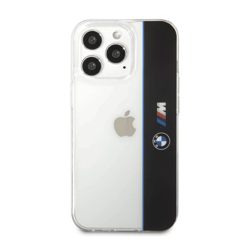 کاور iPhone 13 pro طرح BMW M Collection PC-TPU Hard Case Vertical Blue Line & Black Stripe کاور iPhone 13 pro طرح BMW M Collection PC-TPU Hard Case Vertical Blue Line & Black Stripe