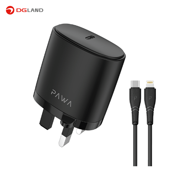 شارژر پاوا به همراه کابل تایپ سی به لایتنینگ شارژر پاوا به همراه کابل تایپ سی به لایتنینگ