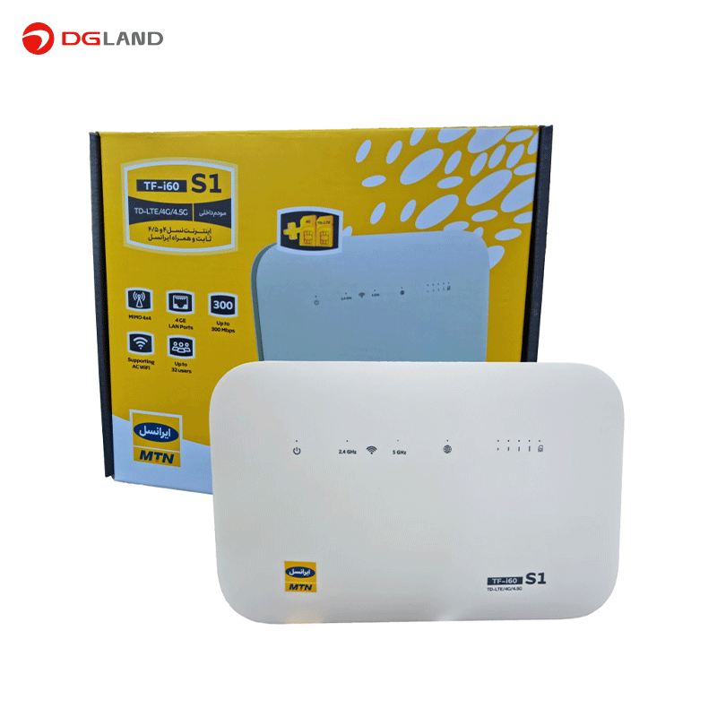 مودم 4G-TD-LTE ایرانسل مدل TF-I60 S1 مودم 4G-TD-LTE ایرانسل مدل TF-I60 S1