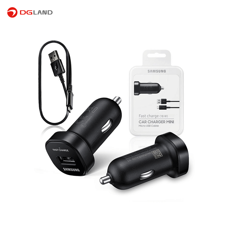 شارژر فندکی (Samsung Fast Charging 18W Car Charger Mini (Micro-USB شارژر فندکی (Samsung Fast Charging 18W Car Charger Mini (Micro-USB
