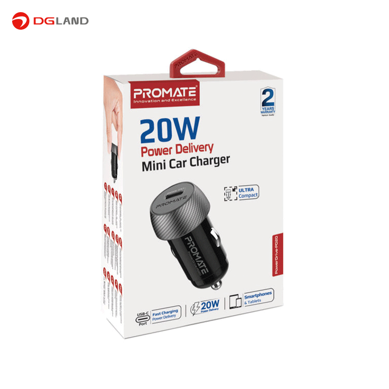 شارژر فندکی پرومیت مدل PowerDrive-PD20 شارژر فندکی پرومیت مدل PowerDrive-PD20