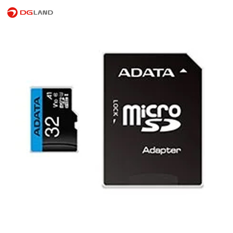 کارت حافظه ای دیتا از نوع microSDXC-SDHC کلاس A1 V10 ظرفیت 32 گیگابایت همراه با آداپتور کارت حافظه ای دیتا از نوع microSDXC-SDHC کلاس A1 V10 ظرفیت 32 گیگابایت همراه با آداپتور