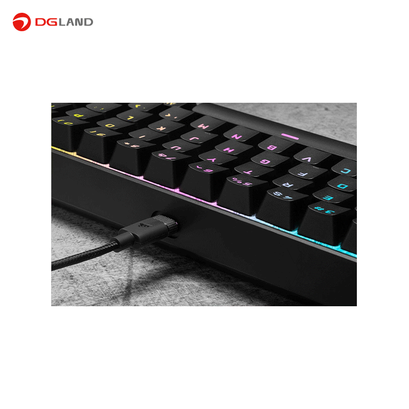 کیبورد مخصوص بازی کورسیر مدل K65 RGB MINI 60% CHERRY MX Speed کیبورد مخصوص بازی کورسیر مدل K65 RGB MINI 60% CHERRY MX Speed