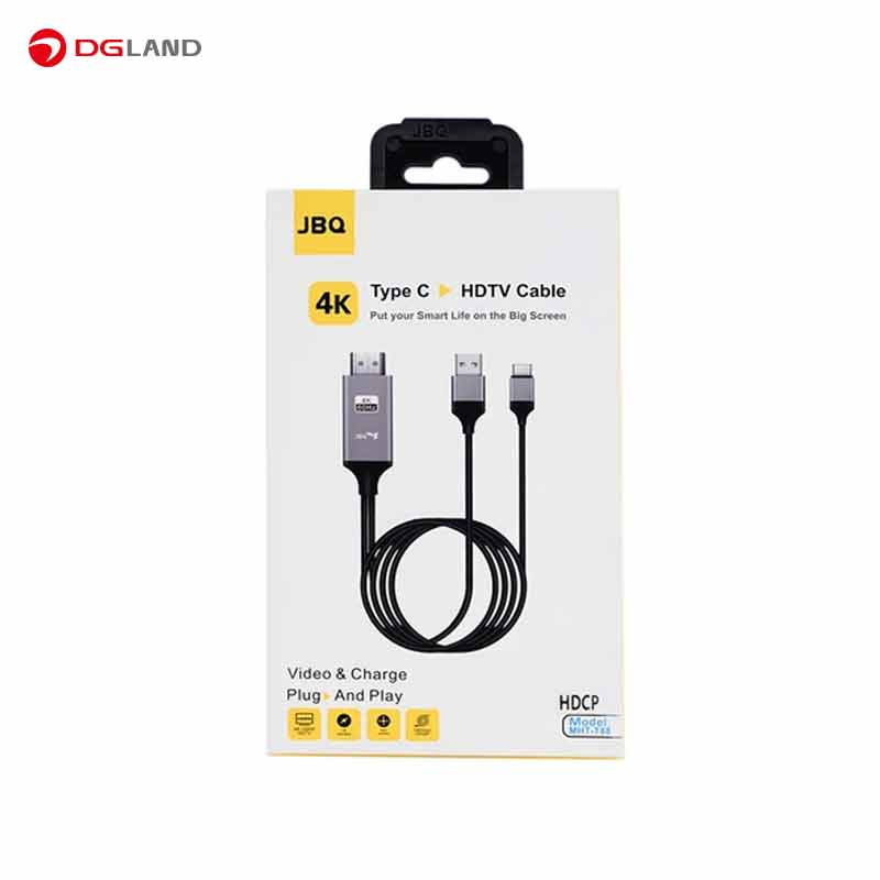 کابل تبدیل HDMI به USB-C جی بی کیو مدل MHT-T88 کابل تبدیل HDMI به USB-C جی بی کیو مدل MHT-T88