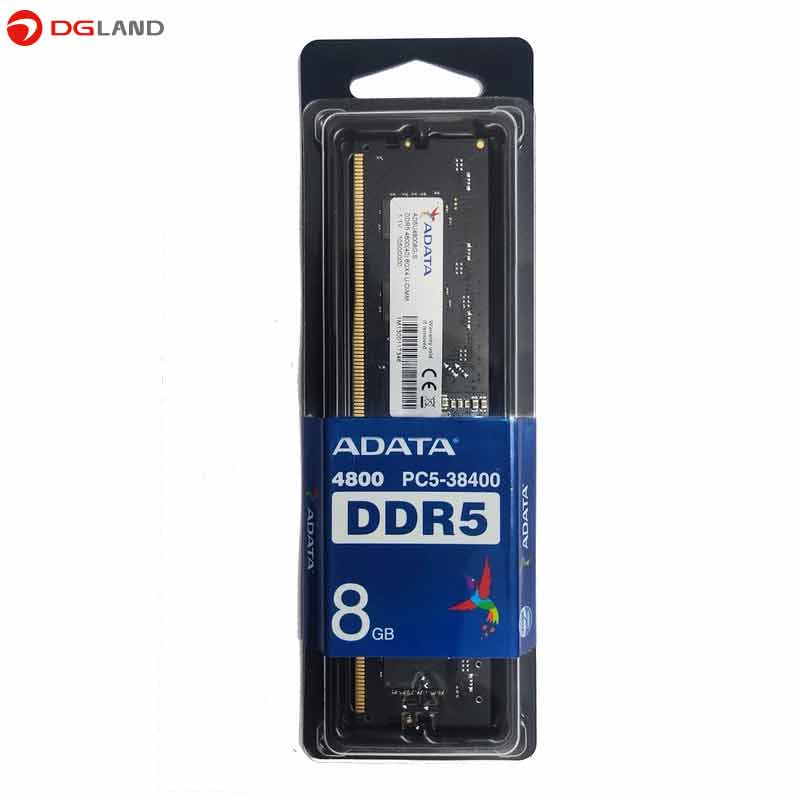 رم کامپیوتر DDR5 تک کاناله 4800 مگاهرتز CL40 ای دیتا مدل AD5U48008G-S ظرفیت 8 گیگابایت رم کامپیوتر DDR5 تک کاناله 4800 مگاهرتز CL40 ای دیتا مدل AD5U48008G-S ظرفیت 8 گیگابایت