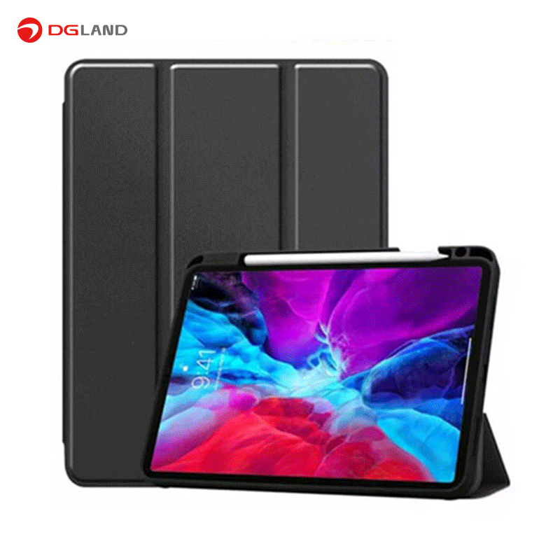 کیف کلاسوری چرمی گرین مناسب برای تبلت اپل iPad Pro 12.9 2021 کیف کلاسوری چرمی گرین مناسب برای تبلت اپل iPad Pro 12.9 2021