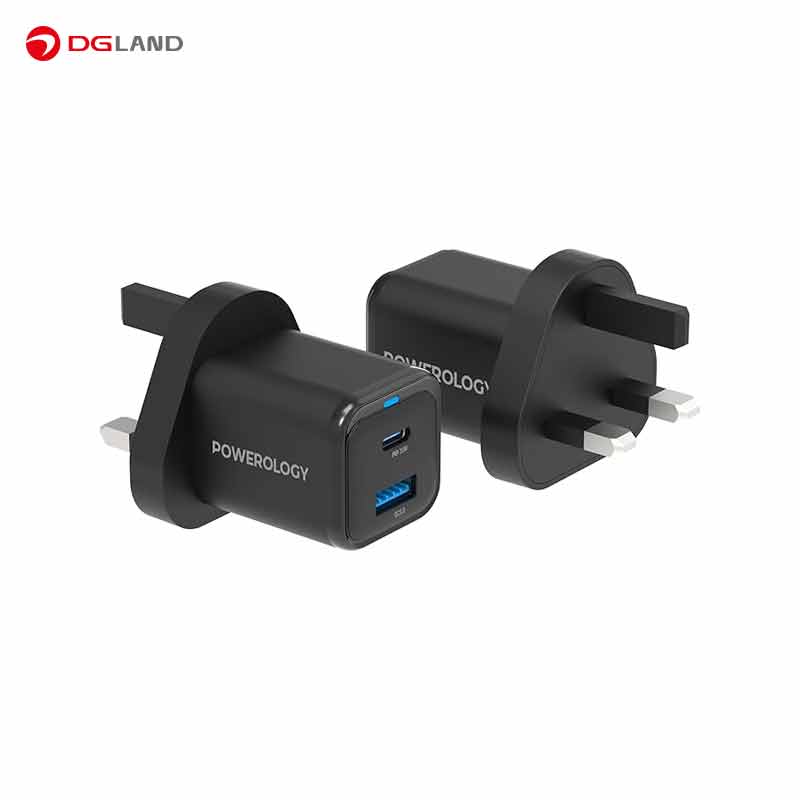 شارژر دیواری 35 وات پاورولوژی مدل PWCUQC023 شارژر دیواری 35 وات پاورولوژی مدل PWCUQC023