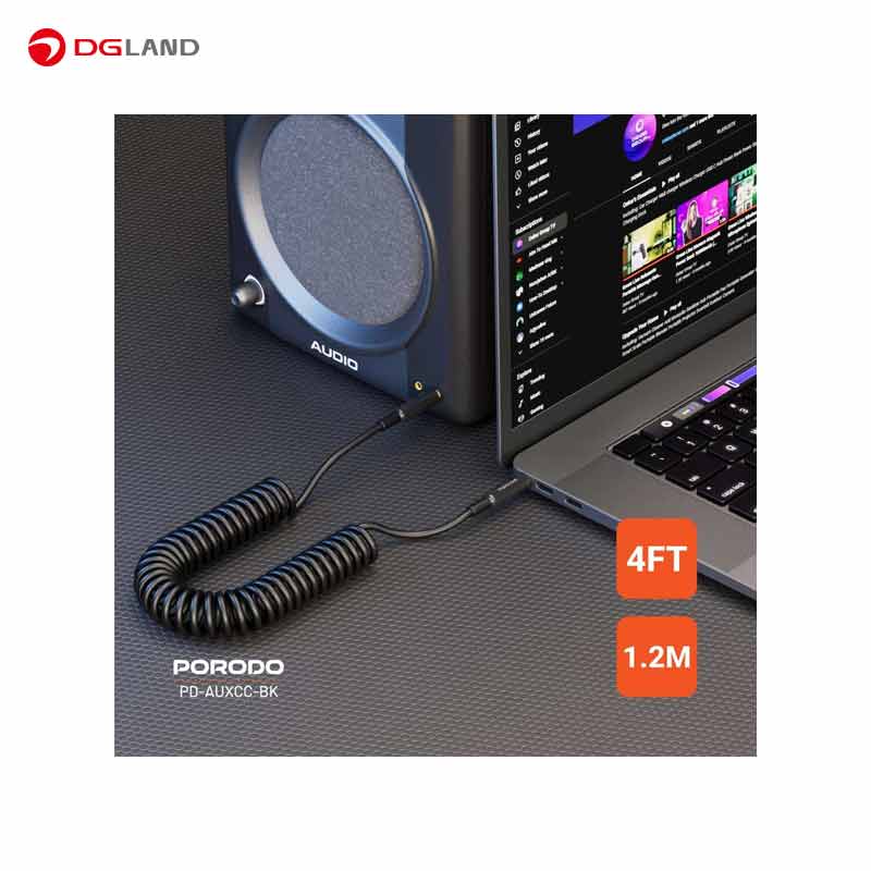 کابل AUX پرودو مدل PD-AUXCC طول ۱.۲ متر کابل AUX پرودو مدل PD-AUXCC طول ۱.۲ متر