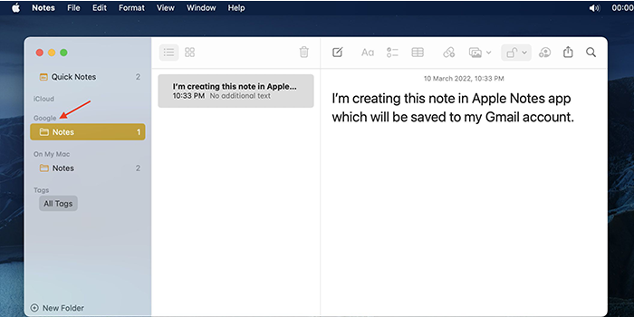 ذخیره نوت های اپل در آیکلود-ذخیره کردن یادداشت‌های نوت اپل روی حساب Gmail