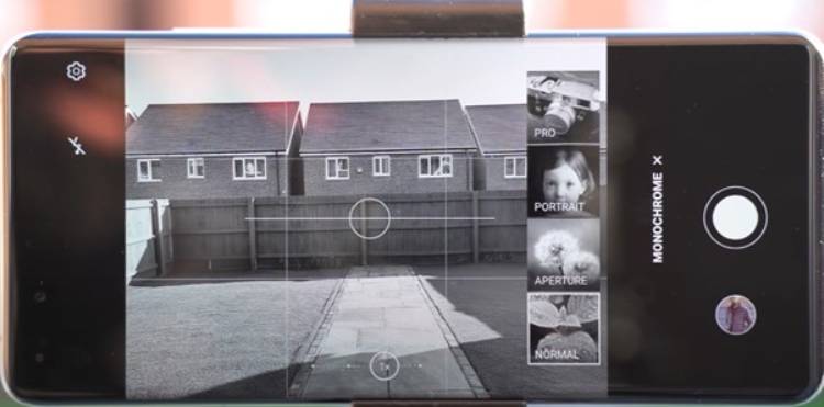 تنظیمات مونوکروم MONOCHROME-تنظیم دوربین گوشی