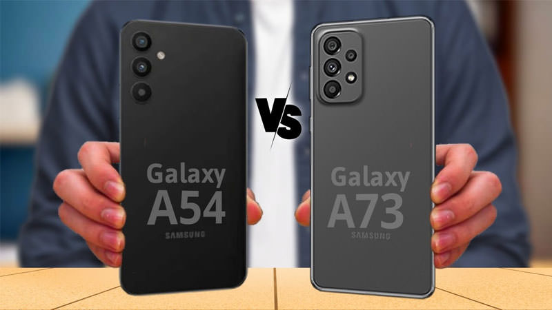 مقایسه گوشی گلکسی A54 با گلکسی A73-مقایسه طراحی ظاهری گوشی A73 با A54