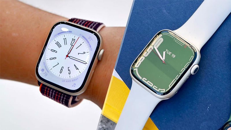 مقایسه اپل واچ سری 8 با اپل واچ سری 7-مقایسه طراحی Apple Watch 8 با Apple Watch 7