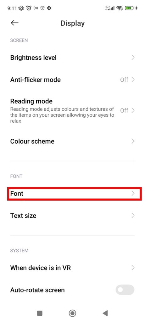 تغییر فونت در گوشی شیائومی - 5
