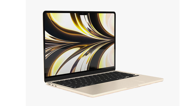 لپ تاپ MacBook Air M2 مجهز به چیپ قدرتمند پردازشی برای انجام عملیات‌های سنگین تدوین