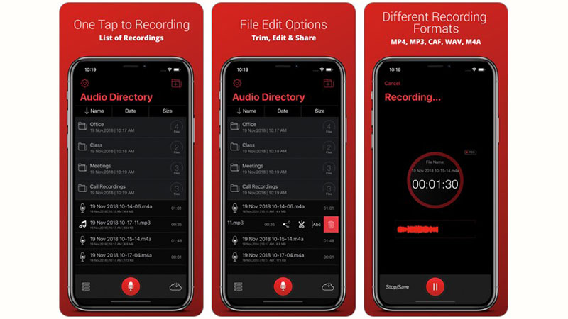 برنامه Recorder Plus : Voice Recorder - بهترین اپلیکیشن برای ضبط صدا