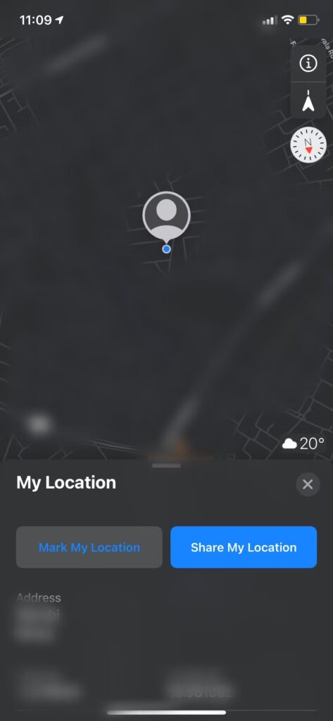 ارسال لوکیشن در آیفون با Apple Maps - 1