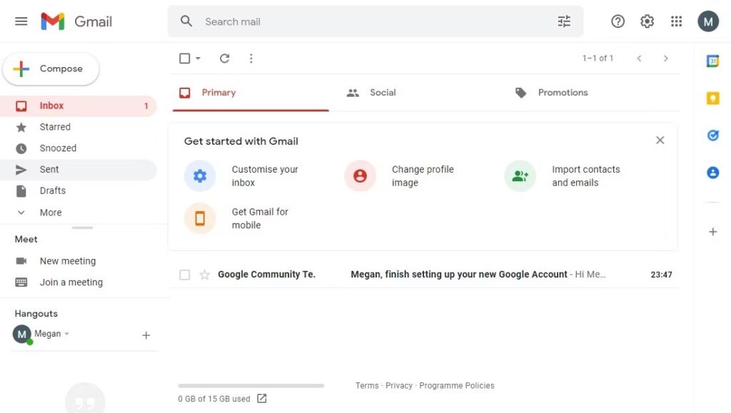 روش ساخت اکانت جیمیل - ویرایش پروفایل Gmail