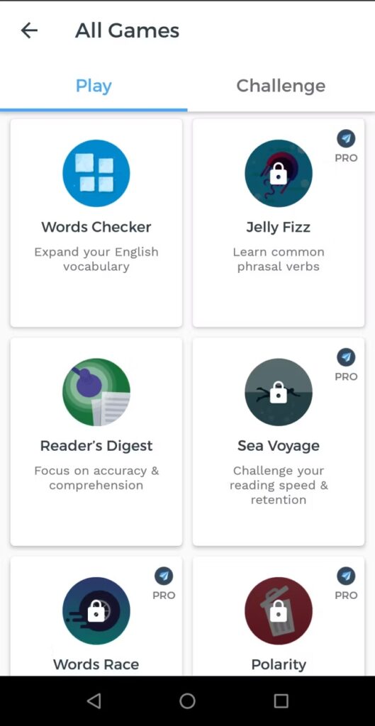 محیط کاربری اپلیکیشن knudge.me - بهترین اپلیکیشن های یادگیری زبان انگلیسی
