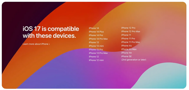 کدام گوشی های آیفون اپل آپدیت iOS 17 را دریافت می‌کنند؟