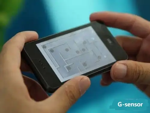 سنسور G برای جابه‌جایی میان جهت‌های افقی و عمودی صفحه در گوشی موبایل استفاده می‌شود.