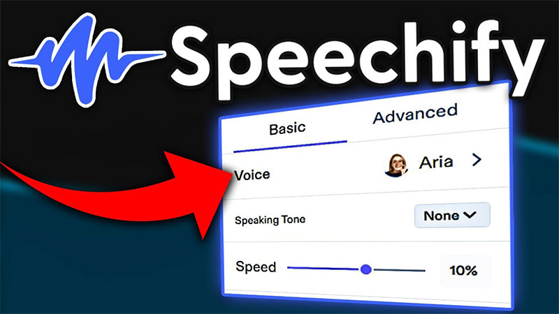 ابزار تغییر صدای Speechify