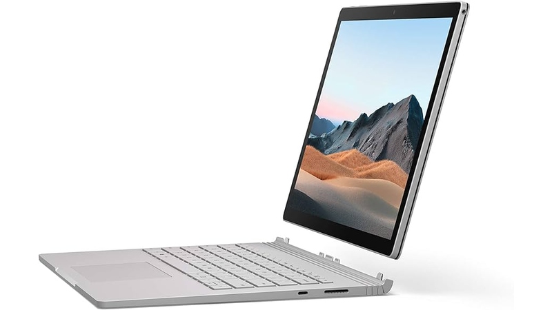 بهترین لپ تاپ حرفه ای 2023 لپ تاپ مایکروسافت مدل Surface Book 3 i7 1065G7 ظرفیت 256 گیگابایت رم 16 گیگابایت 13.5 اینچ