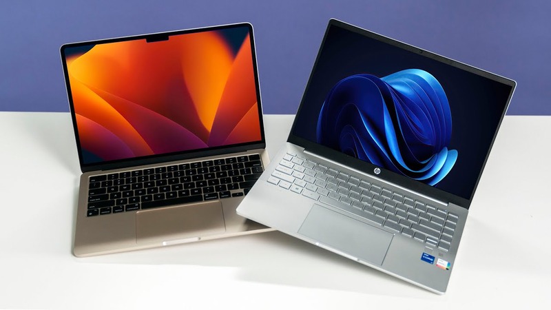 مقایسه مک بوک اپل با لپ تاپ اچ پی