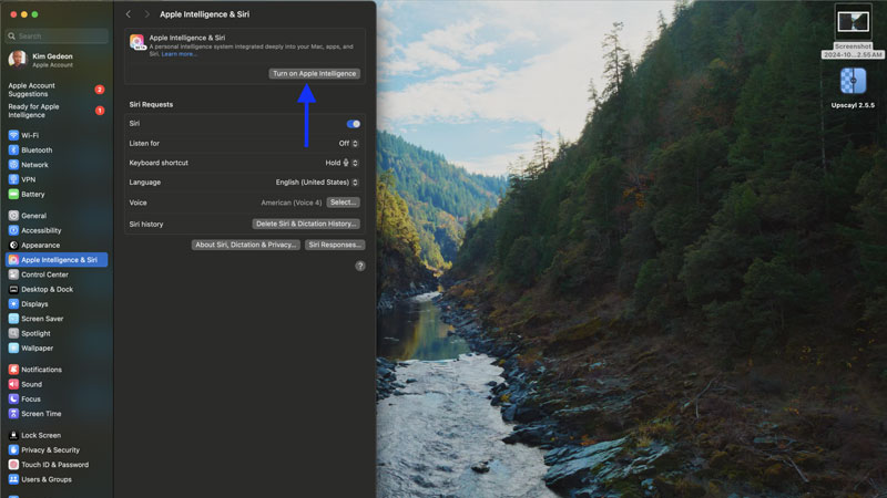 enabling apple intelligence on mac os